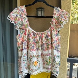 FARM Rio Multicolor Floral Blouse